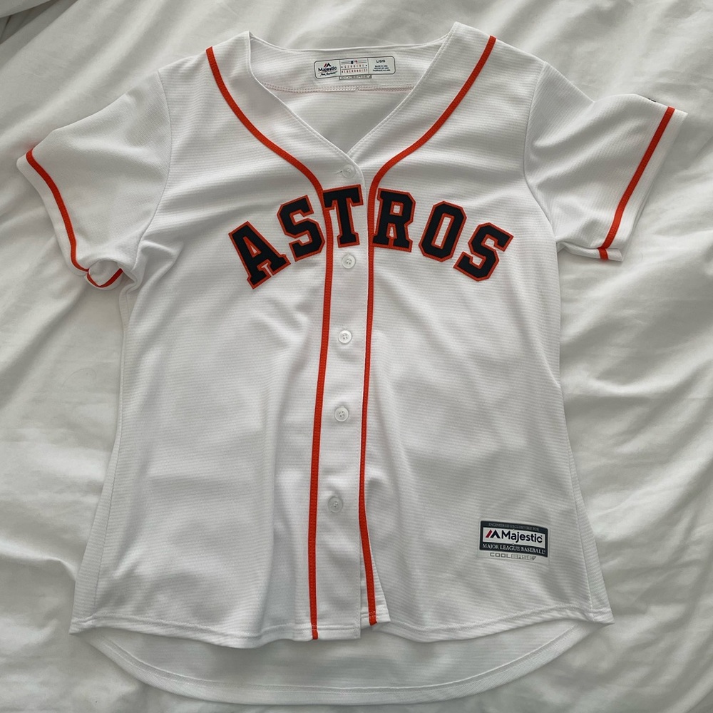 NWOT Majestic Women’s Astros Jersey White Large